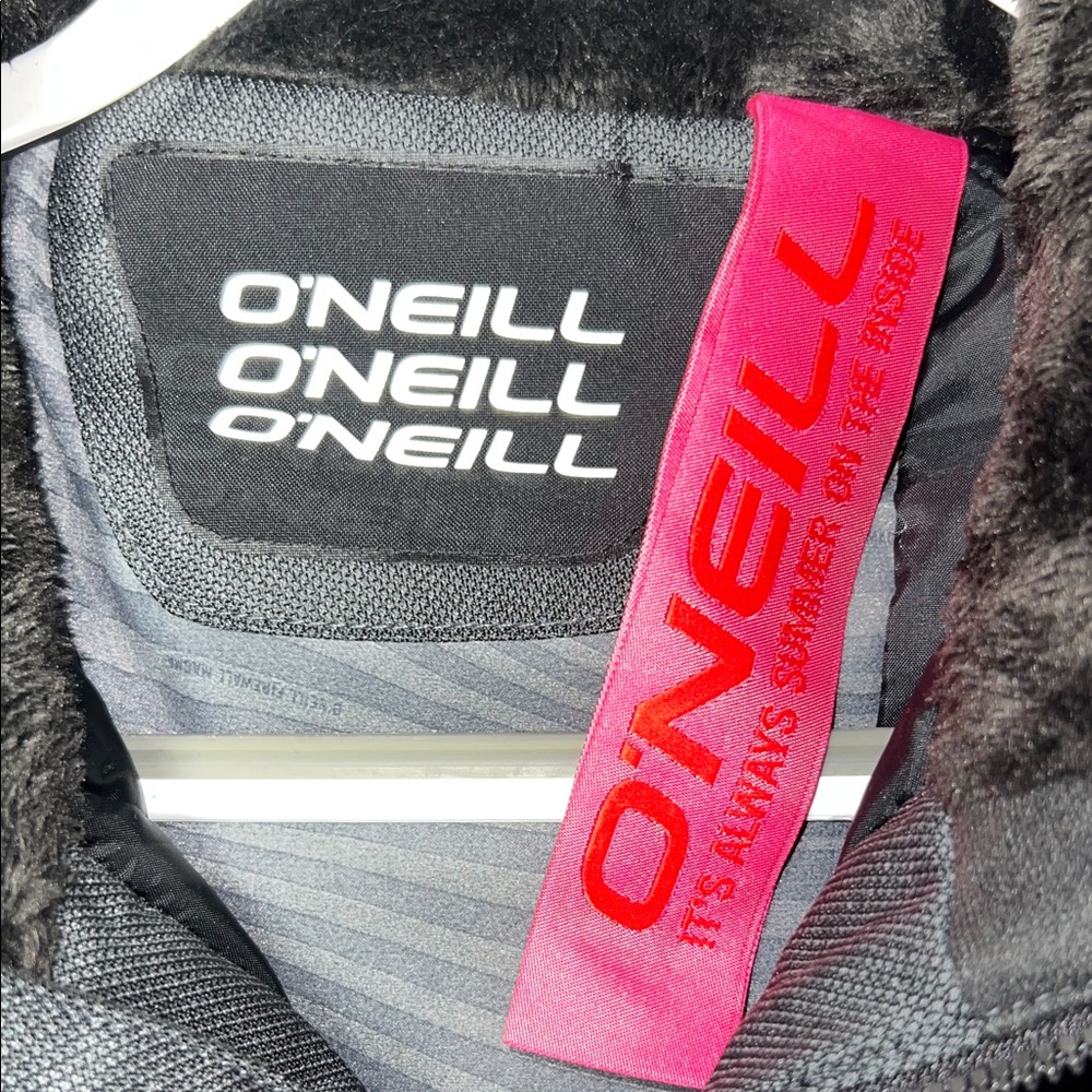 O'Neill Girls Large (12/14) Charcoal Ski Jacket - Picture 3 of 12